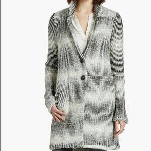 LUCKY BRAND Ombre Car Sweater Coat Size Medium
